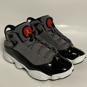 Air Jordan 6 Rings Men's Size 8 Light Graphite Smoke Grey Shoes